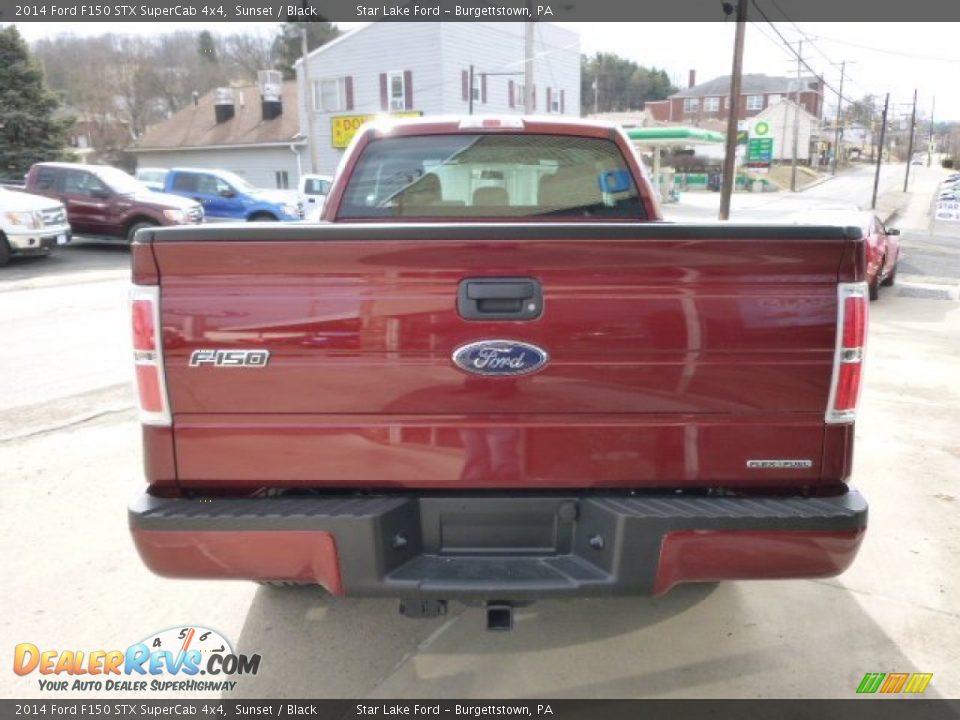 2014 Ford F150 STX SuperCab 4x4 Sunset / Black Photo #5