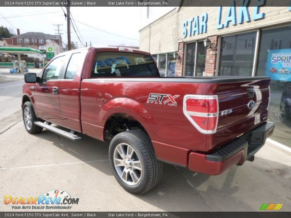 2014 Ford F150 STX SuperCab 4x4 Sunset / Black Photo #6