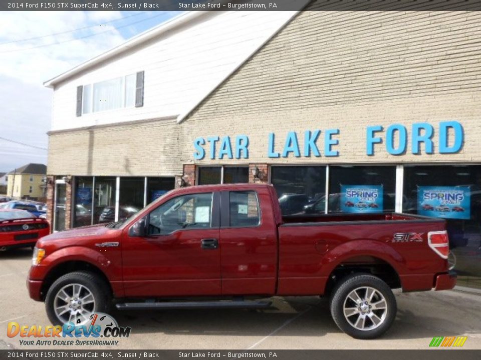 2014 Ford F150 STX SuperCab 4x4 Sunset / Black Photo #7