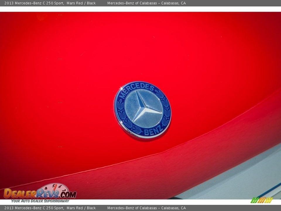 2013 Mercedes-Benz C 250 Sport Mars Red / Black Photo #28