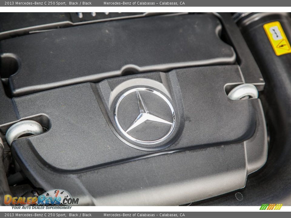 2013 Mercedes-Benz C 250 Sport Black / Black Photo #26