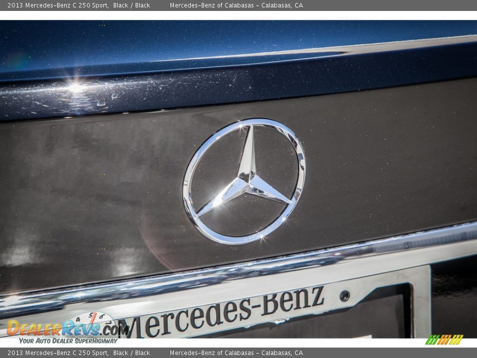 2013 Mercedes-Benz C 250 Sport Black / Black Photo #30