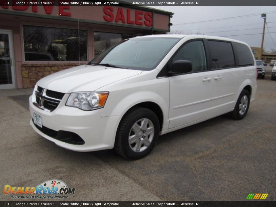 2012 Dodge Grand Caravan SE Stone White / Black/Light Graystone Photo #1