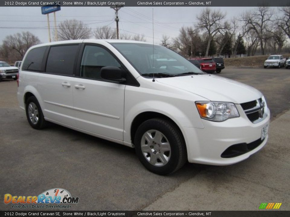 2012 Dodge Grand Caravan SE Stone White / Black/Light Graystone Photo #2