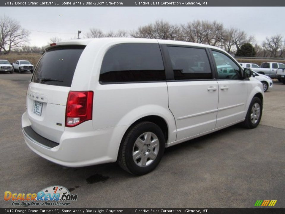 2012 Dodge Grand Caravan SE Stone White / Black/Light Graystone Photo #3