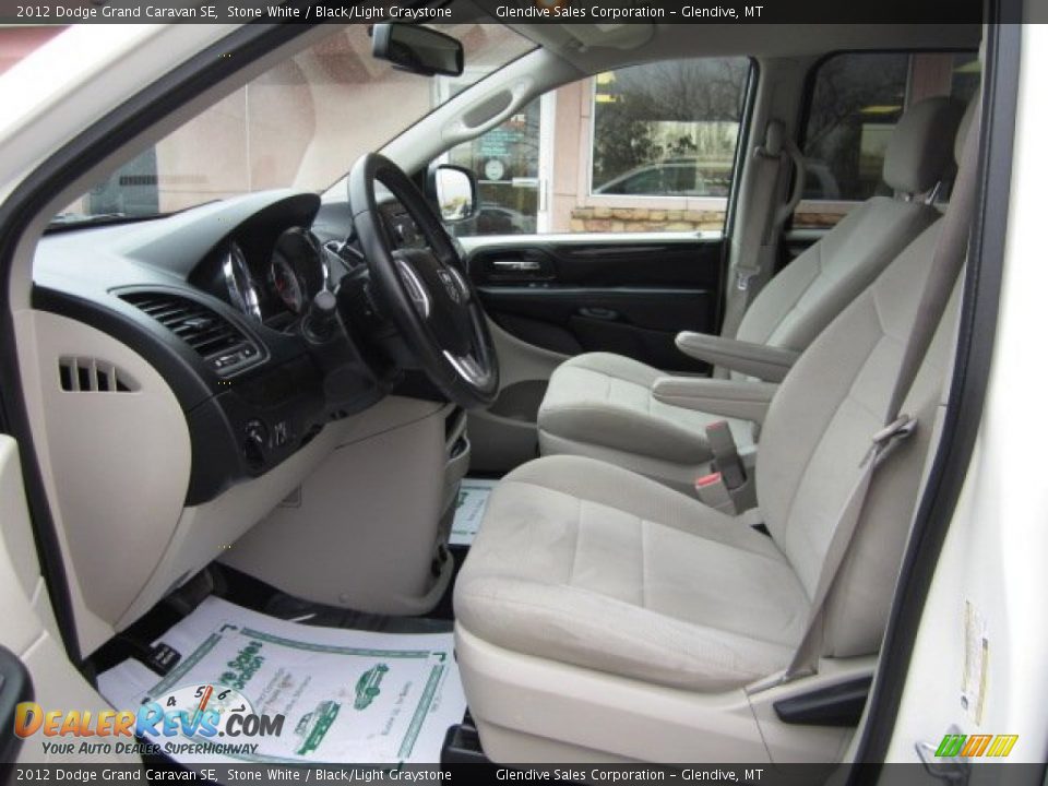2012 Dodge Grand Caravan SE Stone White / Black/Light Graystone Photo #5