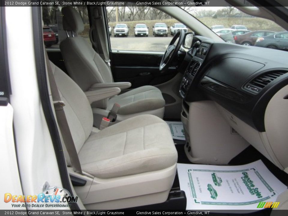 2012 Dodge Grand Caravan SE Stone White / Black/Light Graystone Photo #10