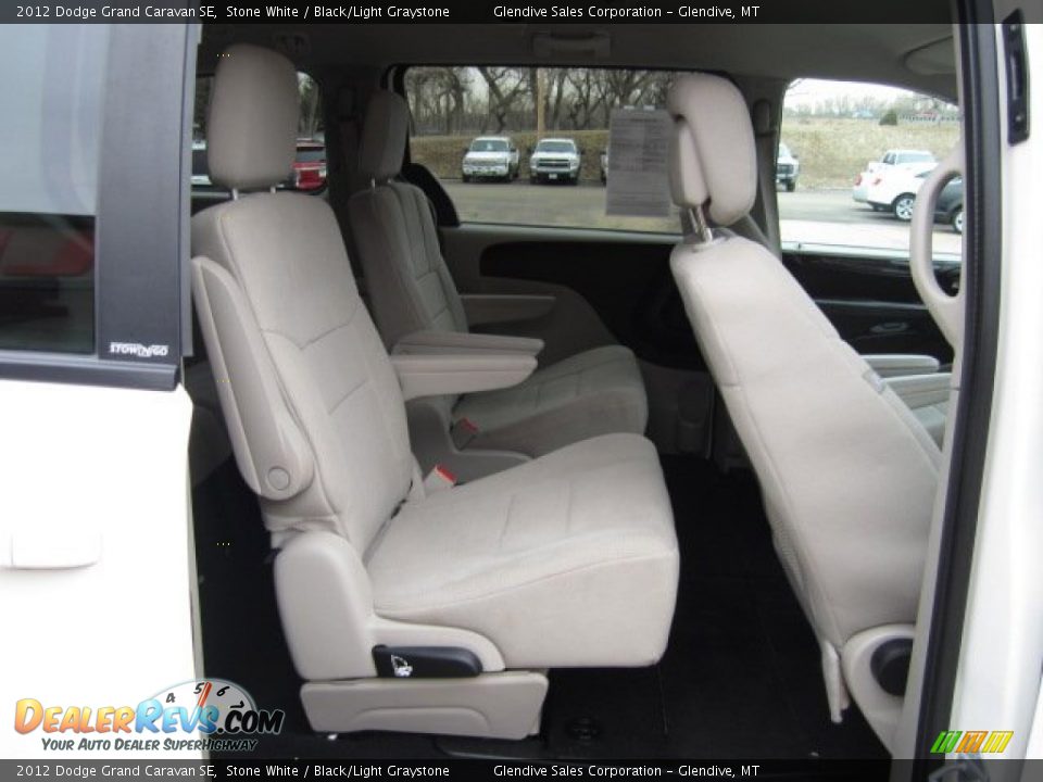 2012 Dodge Grand Caravan SE Stone White / Black/Light Graystone Photo #11