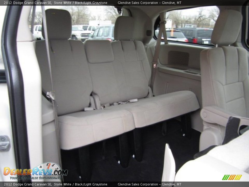 2012 Dodge Grand Caravan SE Stone White / Black/Light Graystone Photo #12