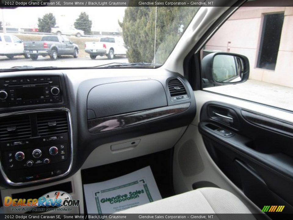2012 Dodge Grand Caravan SE Stone White / Black/Light Graystone Photo #14