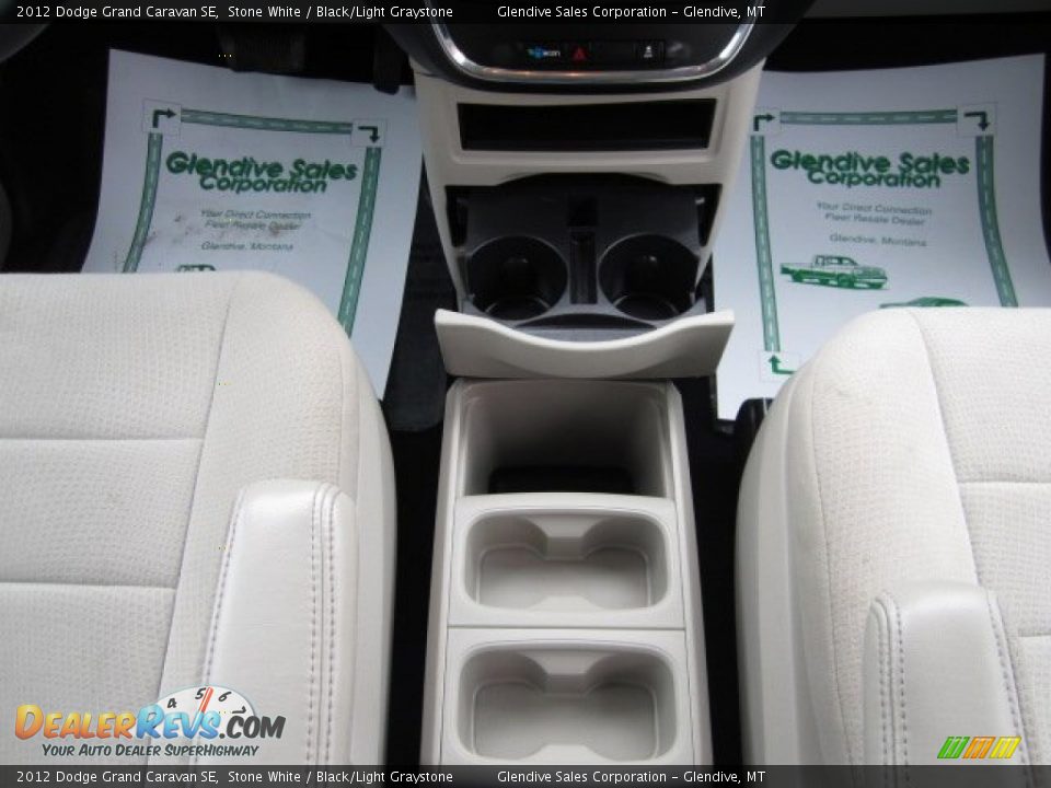 2012 Dodge Grand Caravan SE Stone White / Black/Light Graystone Photo #16