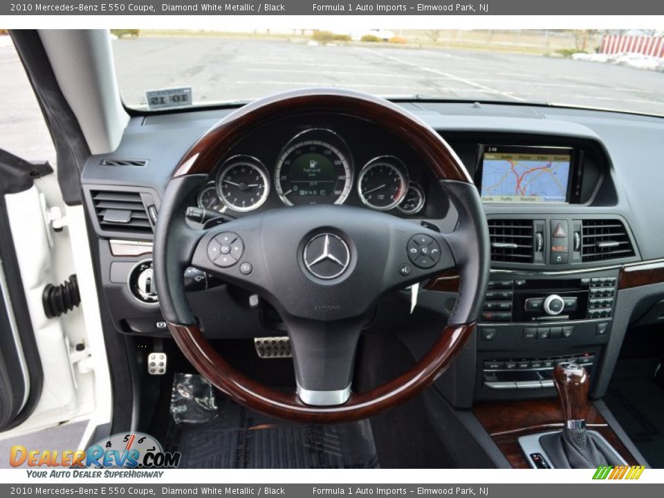2010 Mercedes-Benz E 550 Coupe Diamond White Metallic / Black Photo #19