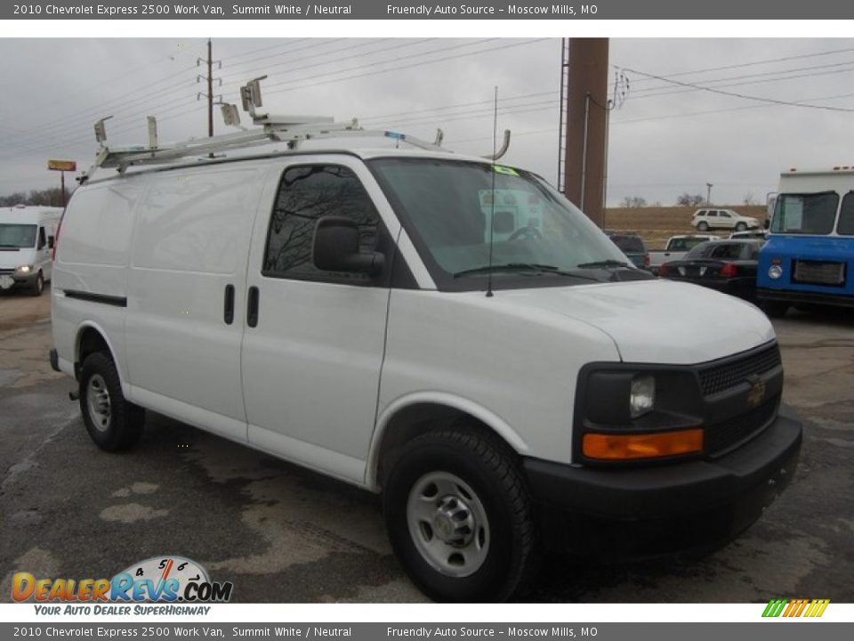 2010 Chevrolet Express 2500 Work Van Summit White / Neutral Photo #6