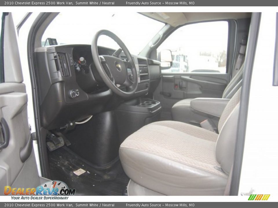 2010 Chevrolet Express 2500 Work Van Summit White / Neutral Photo #8