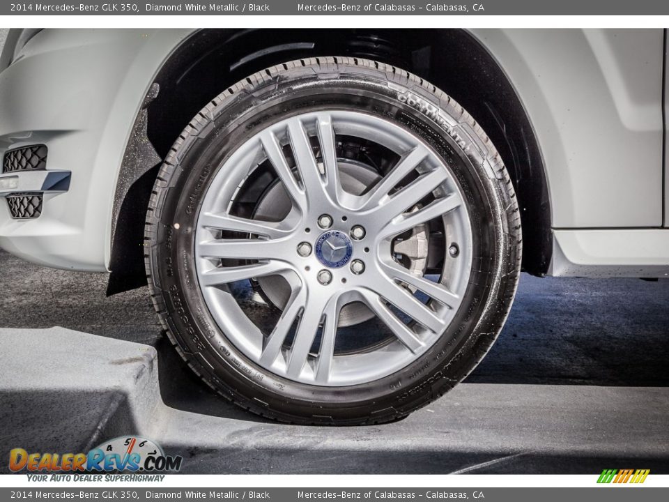 2014 Mercedes-Benz GLK 350 Diamond White Metallic / Black Photo #10