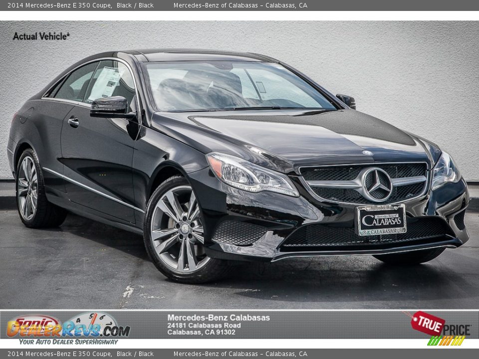 2014 Mercedes-Benz E 350 Coupe Black / Black Photo #1