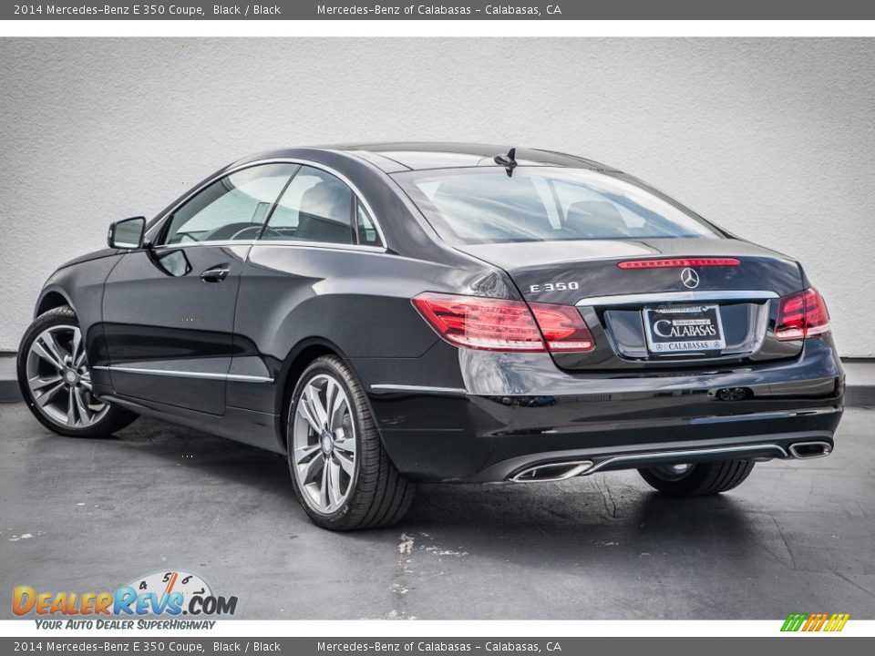 2014 Mercedes-Benz E 350 Coupe Black / Black Photo #2