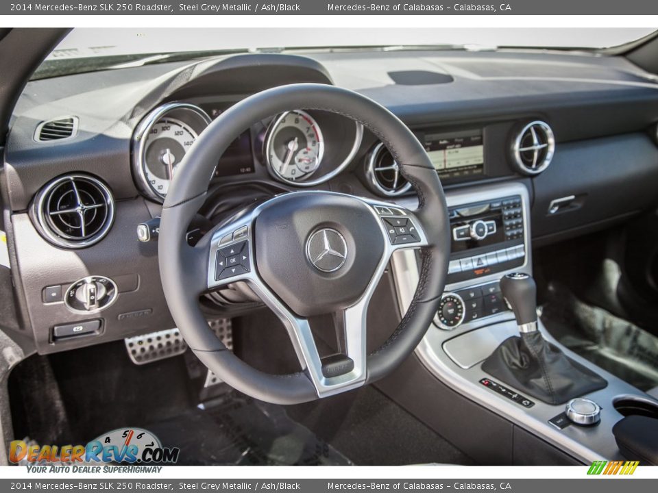 2014 Mercedes-Benz SLK 250 Roadster Steel Grey Metallic / Ash/Black Photo #5