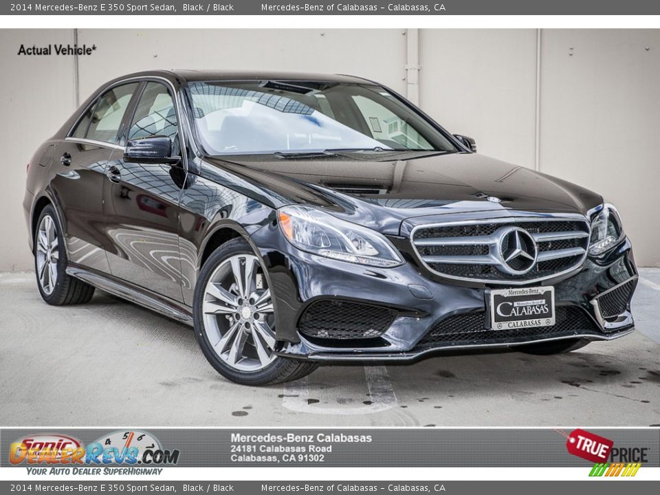 2014 Mercedes-Benz E 350 Sport Sedan Black / Black Photo #1