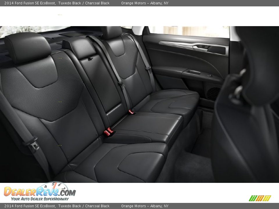 2014 Ford Fusion SE EcoBoost Tuxedo Black / Charcoal Black Photo #10