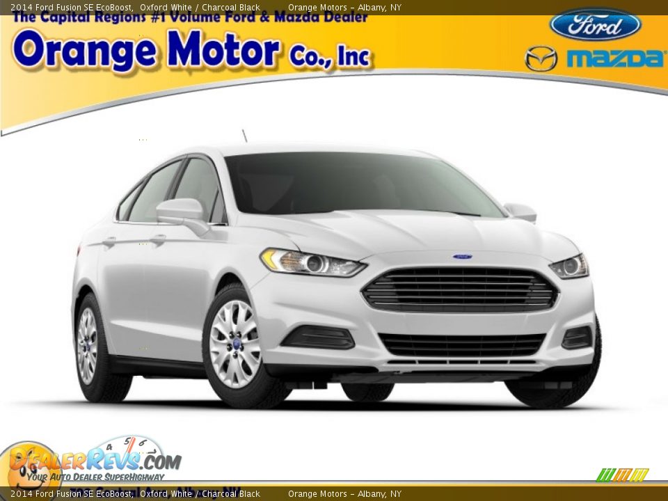 2014 Ford Fusion SE EcoBoost Oxford White / Charcoal Black Photo #1