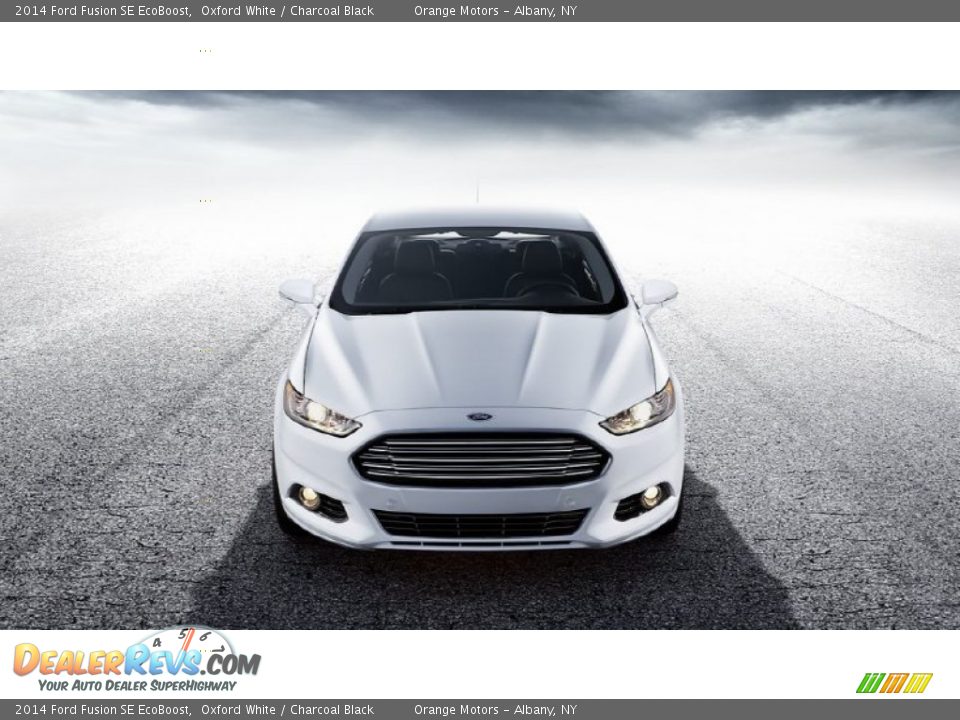 2014 Ford Fusion SE EcoBoost Oxford White / Charcoal Black Photo #12
