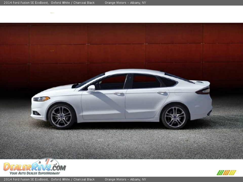 2014 Ford Fusion SE EcoBoost Oxford White / Charcoal Black Photo #13
