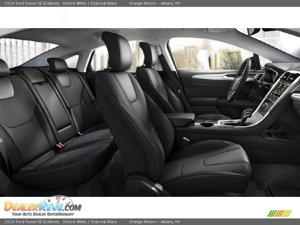 2014 Ford Fusion SE EcoBoost Oxford White / Charcoal Black Photo #14