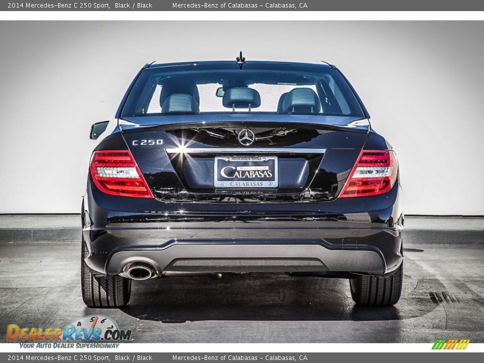 2014 Mercedes-Benz C 250 Sport Black / Black Photo #3