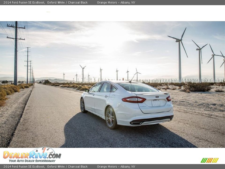 2014 Ford Fusion SE EcoBoost Oxford White / Charcoal Black Photo #19
