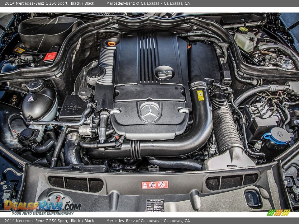 2014 Mercedes-Benz C 250 Sport Black / Black Photo #9