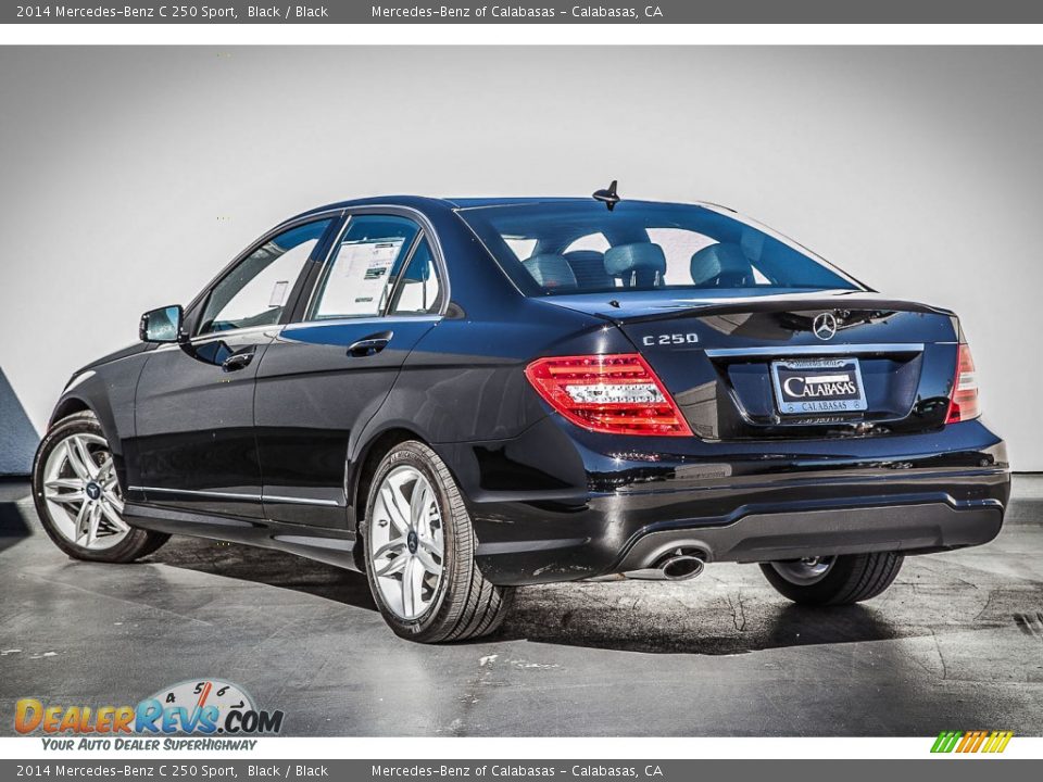 2014 Mercedes-Benz C 250 Sport Black / Black Photo #2
