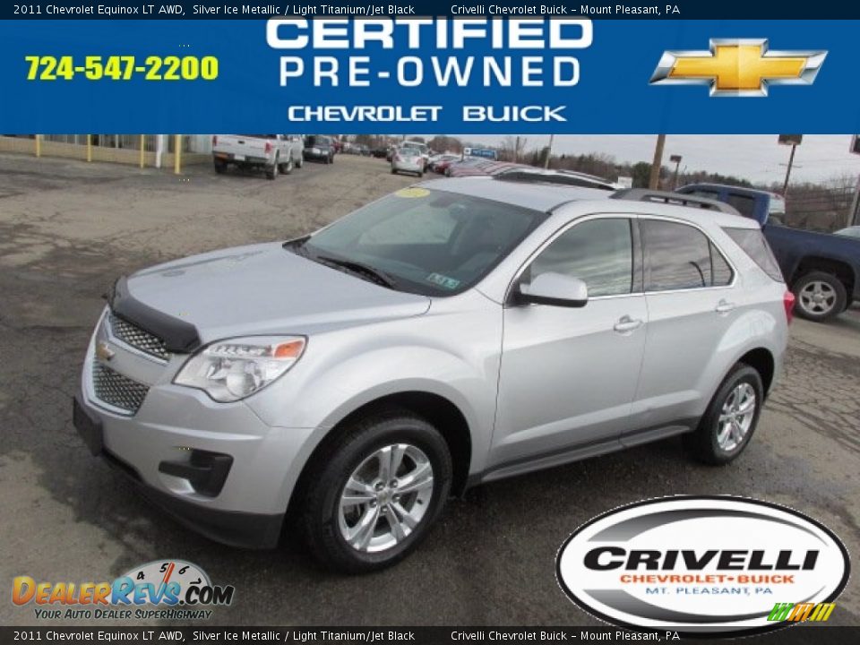 2011 Chevrolet Equinox LT AWD Silver Ice Metallic / Light Titanium/Jet Black Photo #1