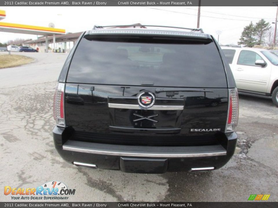 2013 Cadillac Escalade Premium AWD Black Raven / Ebony Photo #6