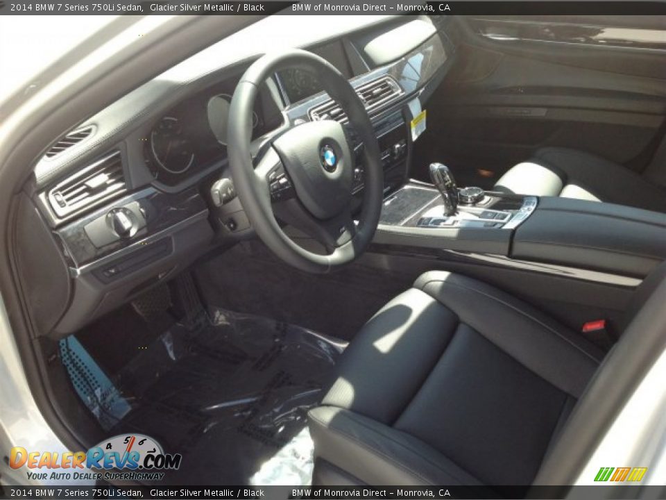 2014 BMW 7 Series 750Li Sedan Glacier Silver Metallic / Black Photo #6