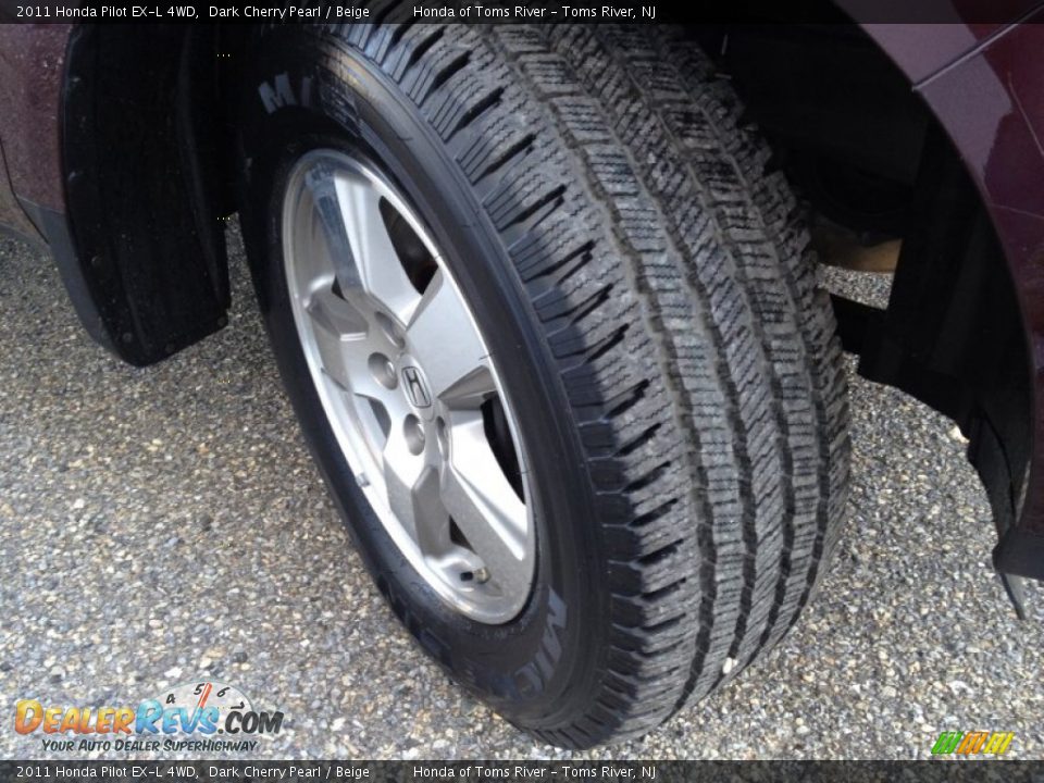 2011 Honda Pilot EX-L 4WD Dark Cherry Pearl / Beige Photo #2