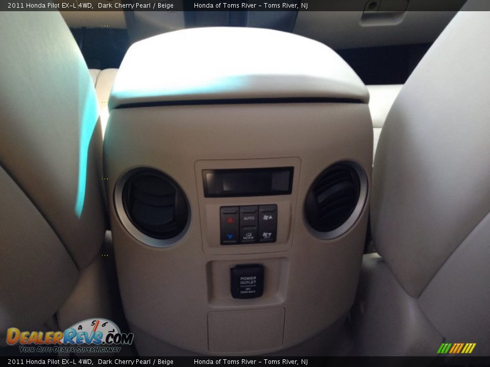 2011 Honda Pilot EX-L 4WD Dark Cherry Pearl / Beige Photo #15