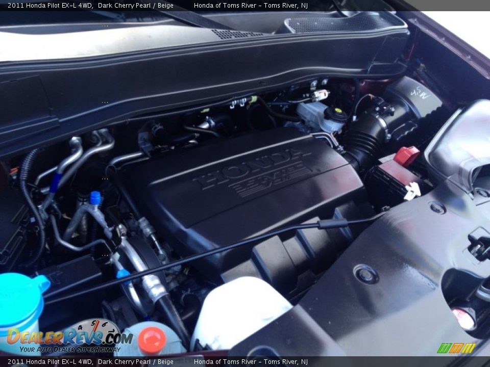 2011 Honda Pilot EX-L 4WD Dark Cherry Pearl / Beige Photo #33