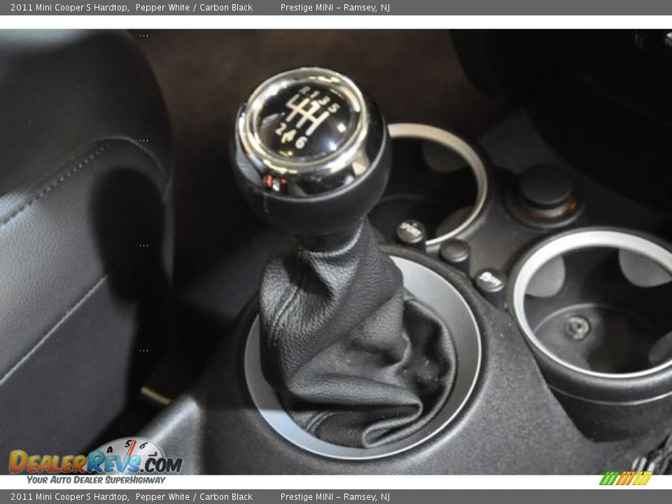 2011 Mini Cooper S Hardtop Pepper White / Carbon Black Photo #9