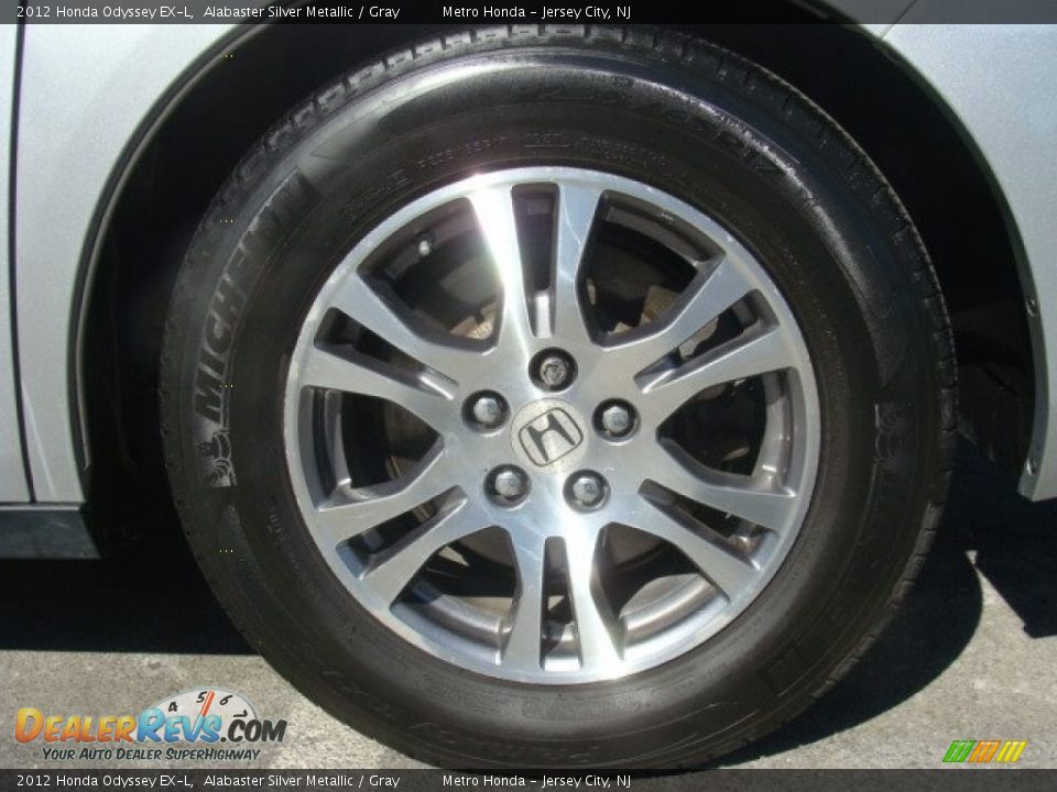 2012 Honda Odyssey EX-L Alabaster Silver Metallic / Gray Photo #14