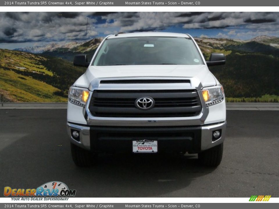 2014 Toyota Tundra SR5 Crewmax 4x4 Super White / Graphite Photo #2
