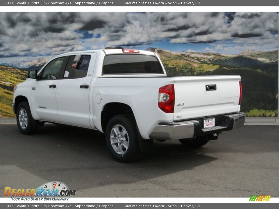2014 Toyota Tundra SR5 Crewmax 4x4 Super White / Graphite Photo #3
