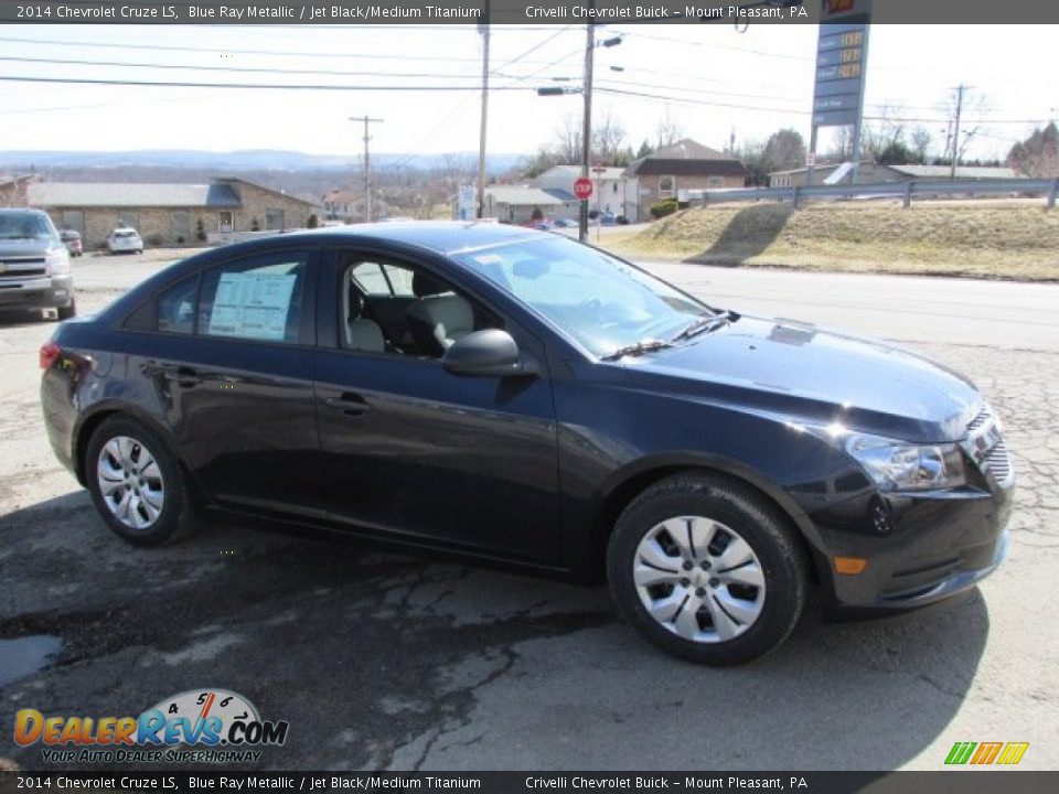 2014 Chevrolet Cruze LS Blue Ray Metallic / Jet Black/Medium Titanium Photo #4