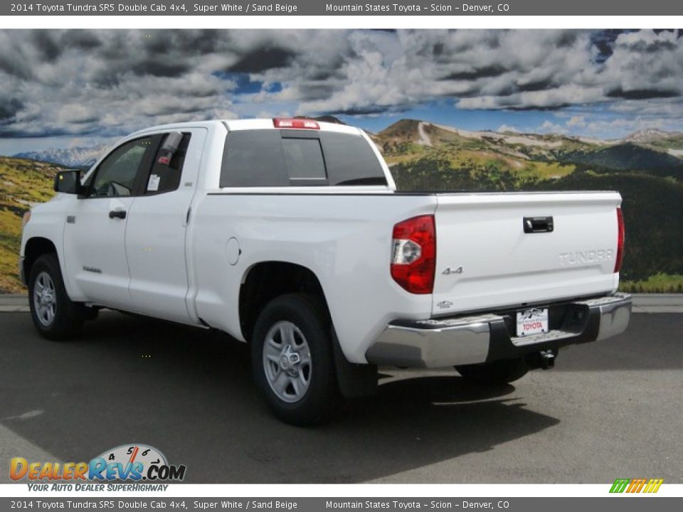 2014 Toyota Tundra SR5 Double Cab 4x4 Super White / Sand Beige Photo #3