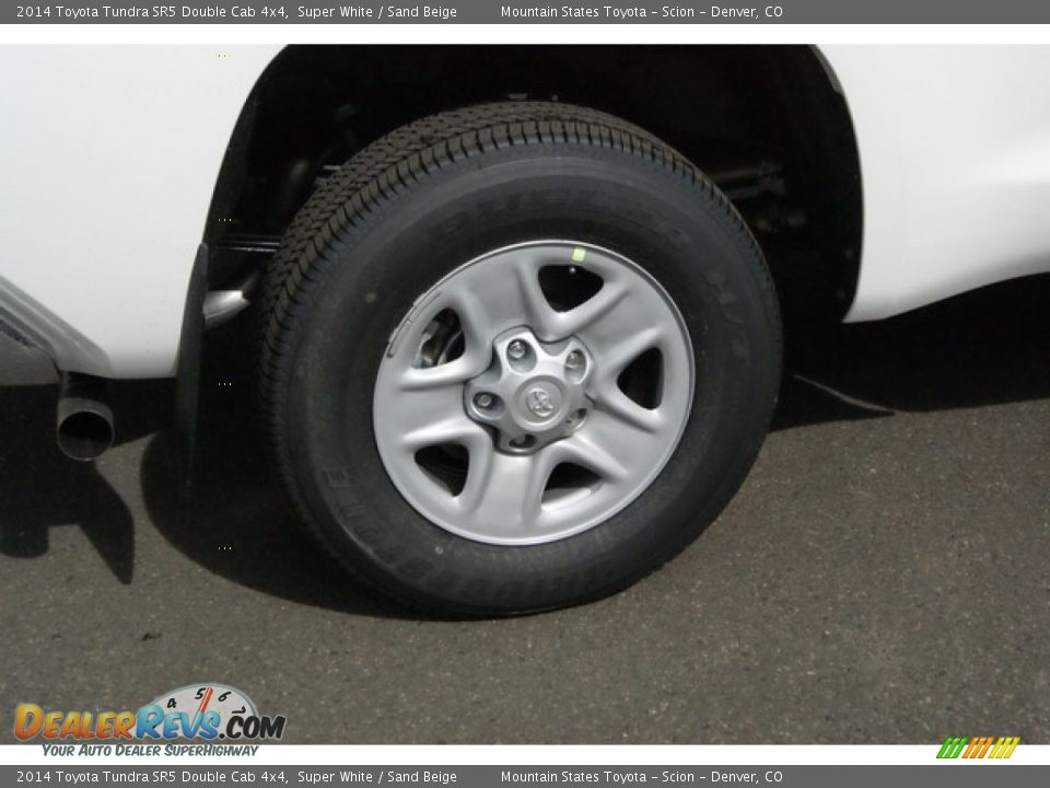 2014 Toyota Tundra SR5 Double Cab 4x4 Super White / Sand Beige Photo #9