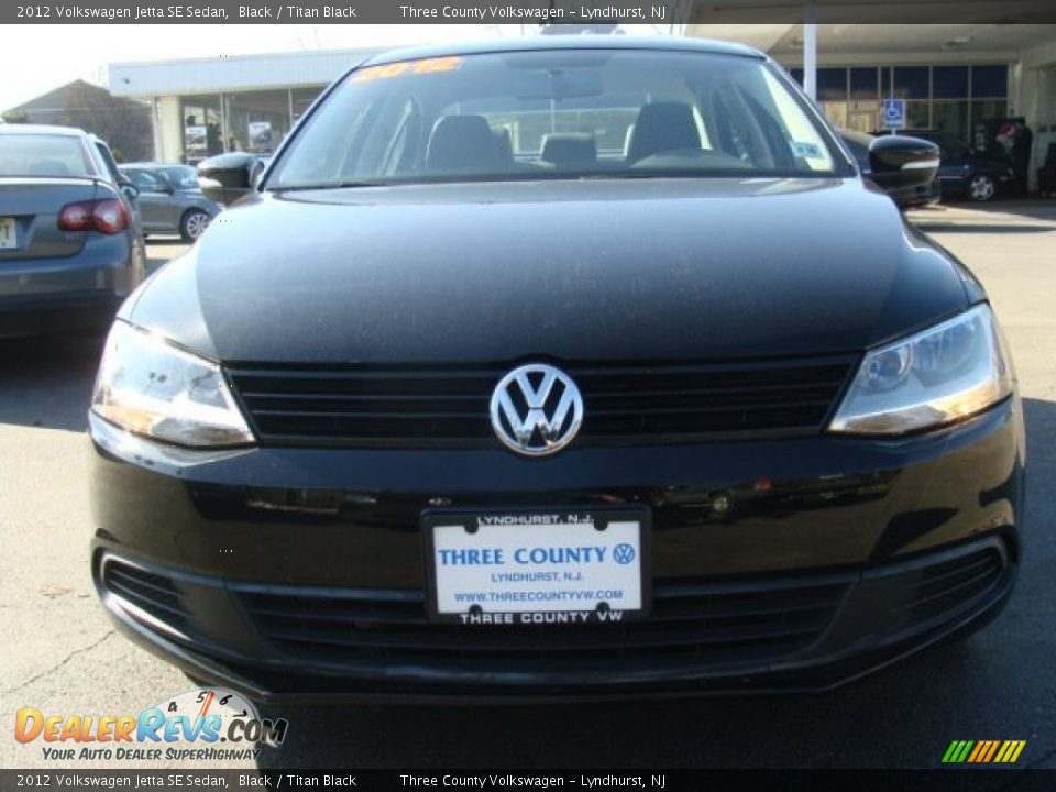 2012 Volkswagen Jetta SE Sedan Black / Titan Black Photo #2