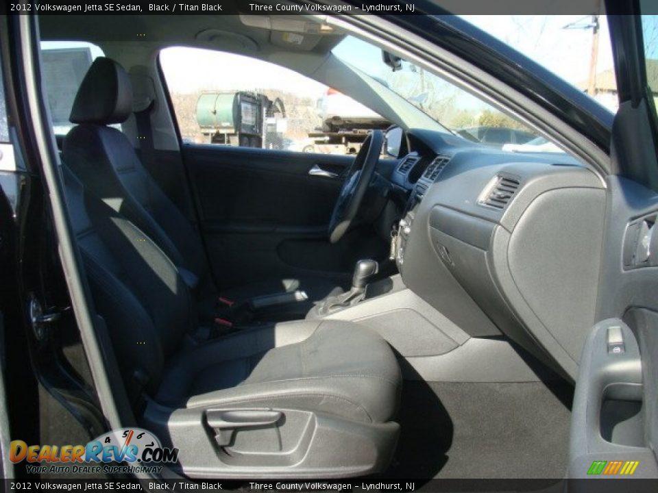 2012 Volkswagen Jetta SE Sedan Black / Titan Black Photo #7
