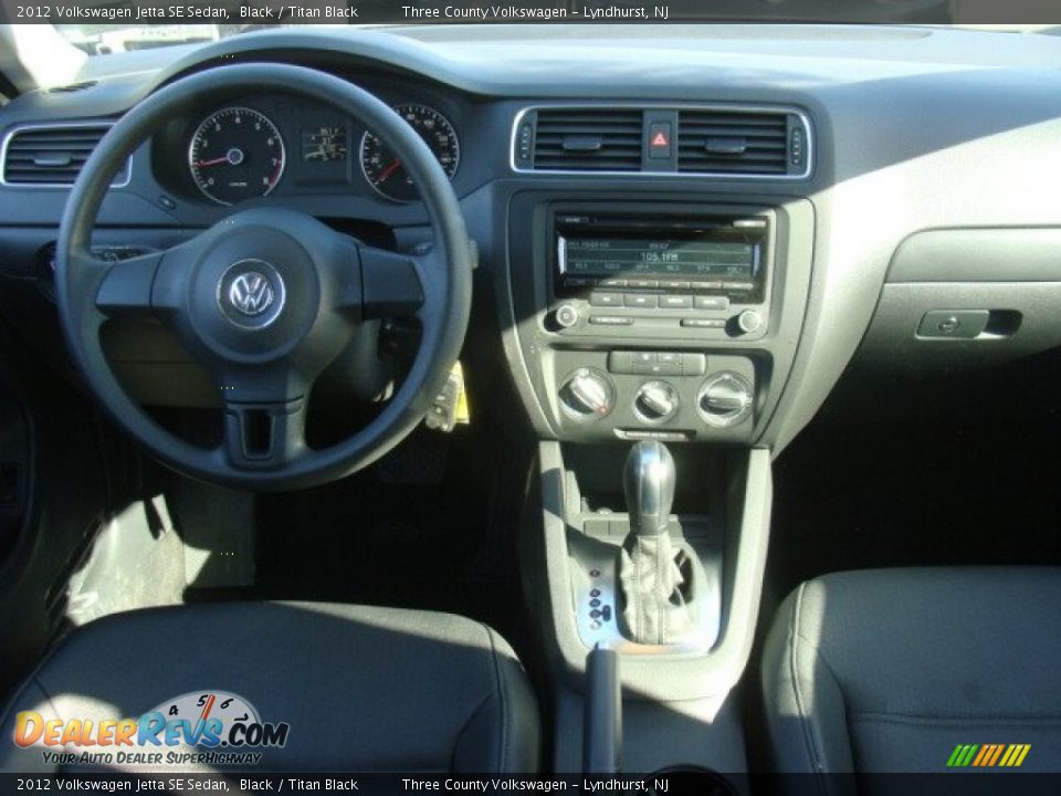 2012 Volkswagen Jetta SE Sedan Black / Titan Black Photo #8