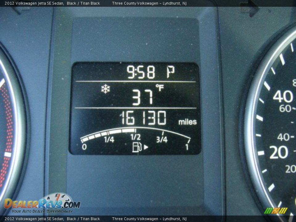 2012 Volkswagen Jetta SE Sedan Black / Titan Black Photo #9