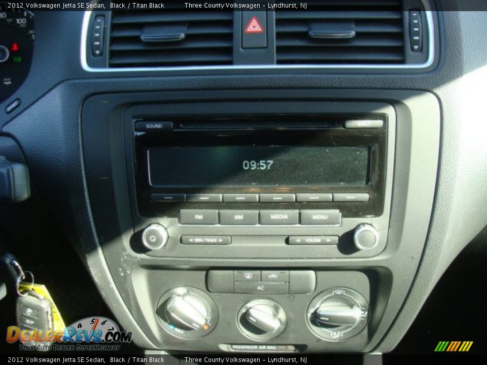 2012 Volkswagen Jetta SE Sedan Black / Titan Black Photo #10